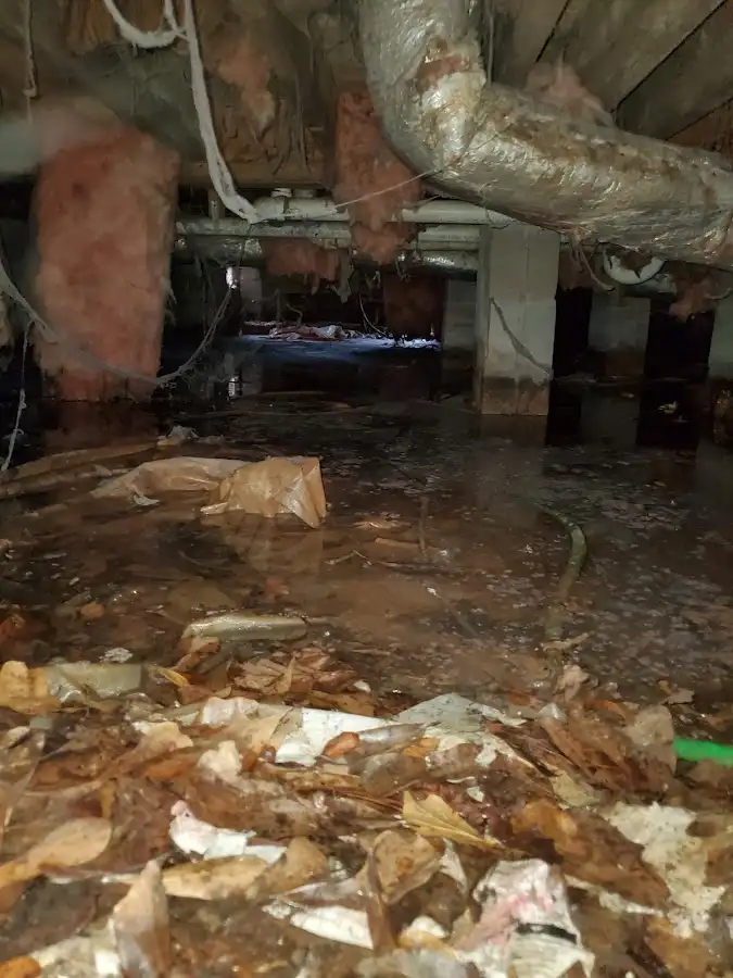Crawl space flood assessment for Commercial Water Damage Restoration in Putnam Valley