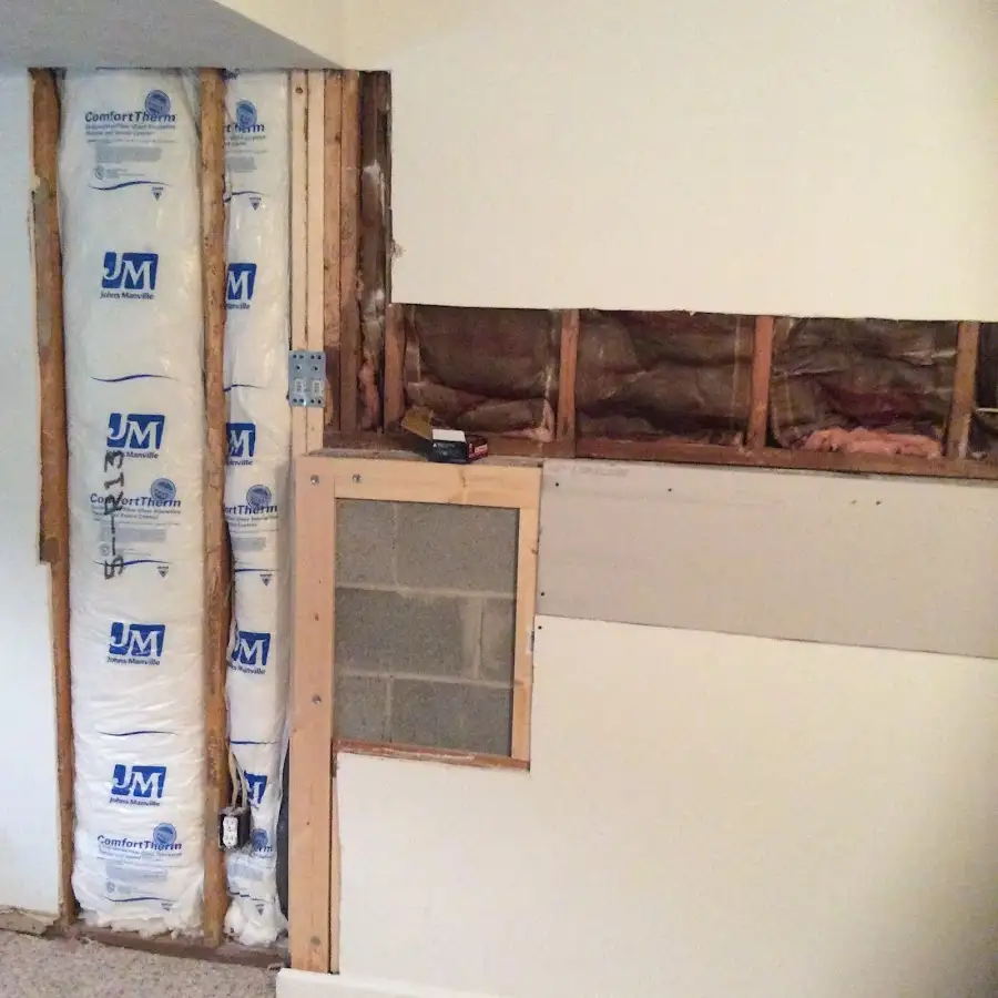 Wall insulation replacement during Contents Cleaning & Restoration in Putnam Valley